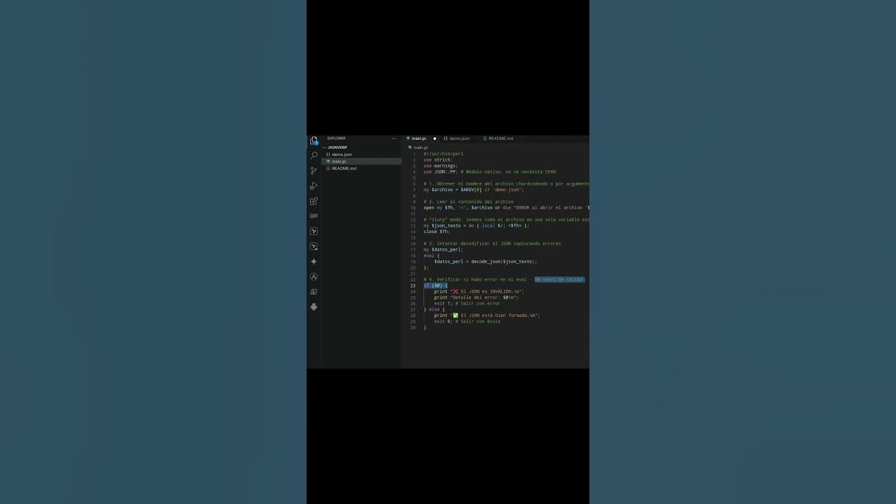 sarumanmx's tweet card. Micro tutorial Perl5 con JSON #programming #computerscience #linux...