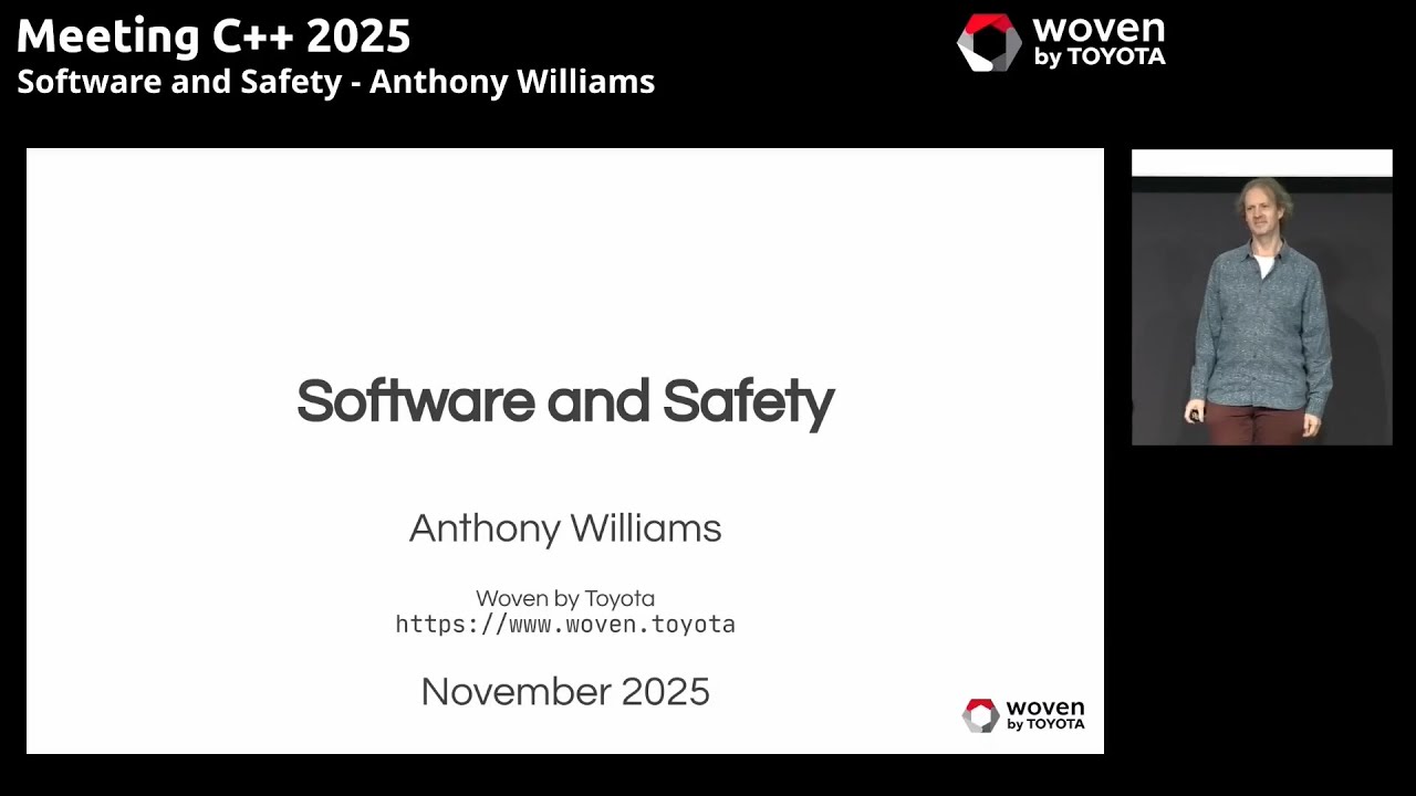 meetingcpp's tweet card. Software and Safety - Anthony Williams - Keynote Meeting C++ 2025