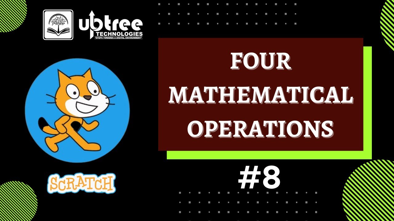 uptreeofficial's tweet card. Mathematical Operation | Scratch Programing | #8 @knowledgecheck-kc