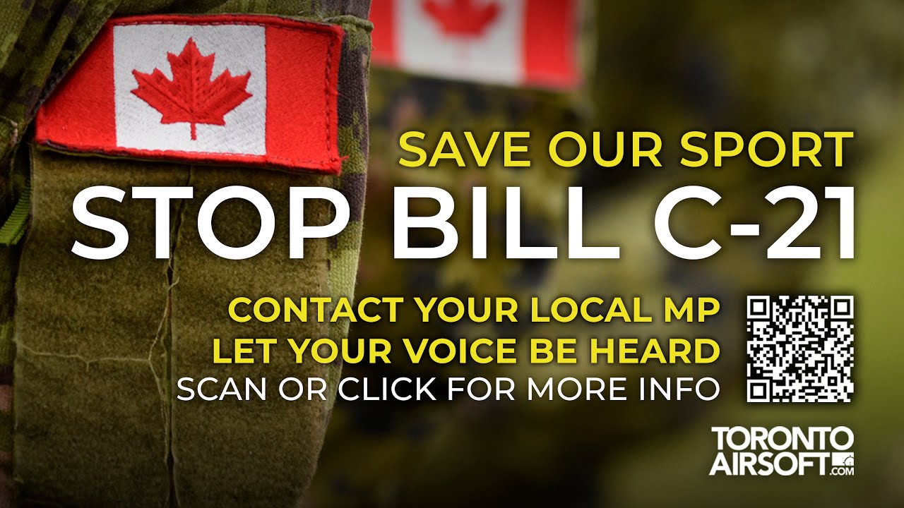 skyfoxcoder's tweet card. Save our sport, Stop Bill C-21. TorontoAirsoft.com