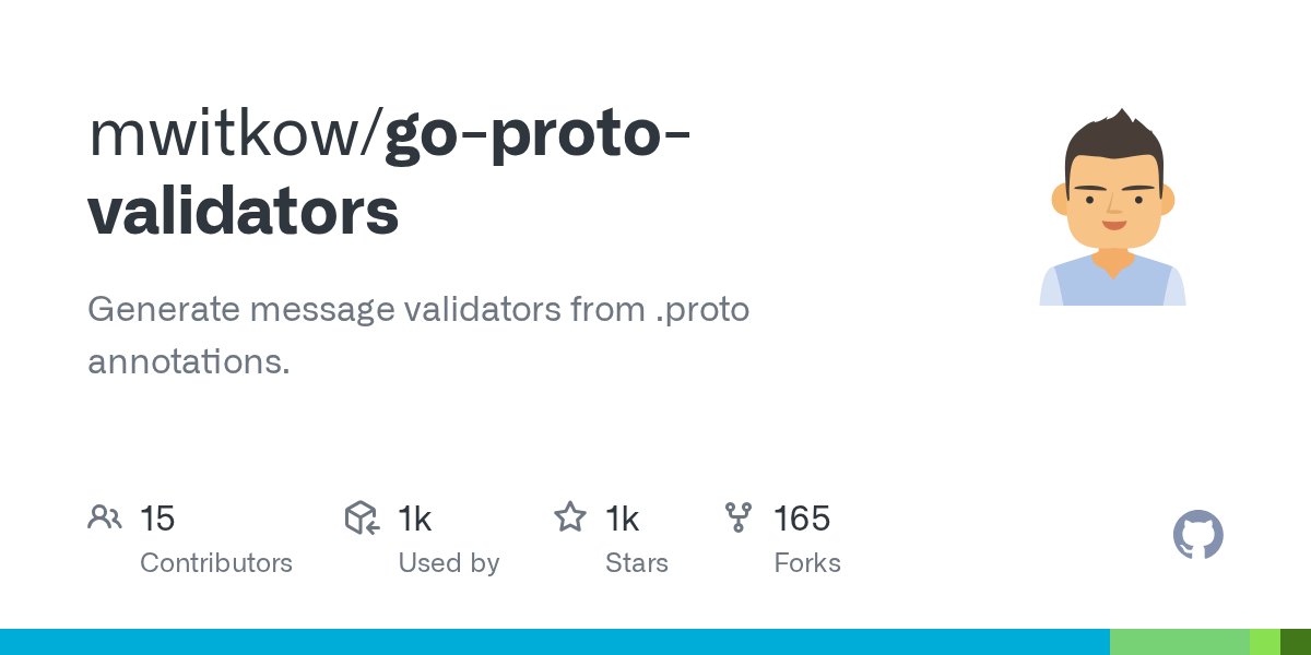 UtahGolang's tweet card. Generate message validators from .proto annotations. - mwitkow/go-proto-validators
