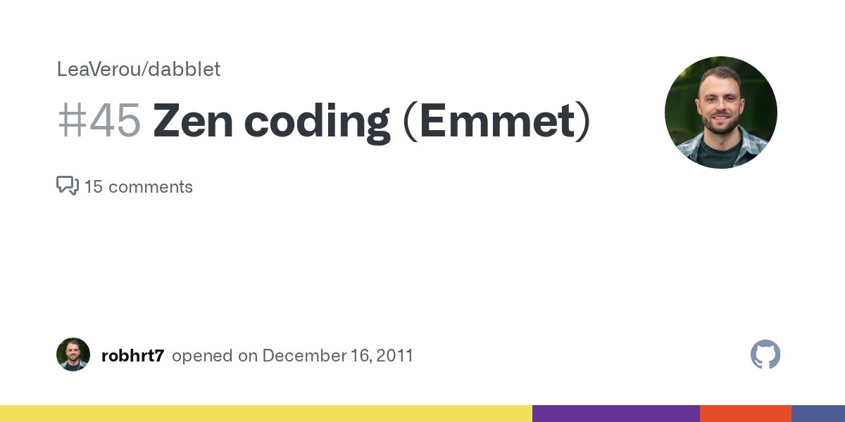 zen_coding's tweet card. Would be great to have zen coding inside dabblet -http://code.google.com/p/zen-coding/