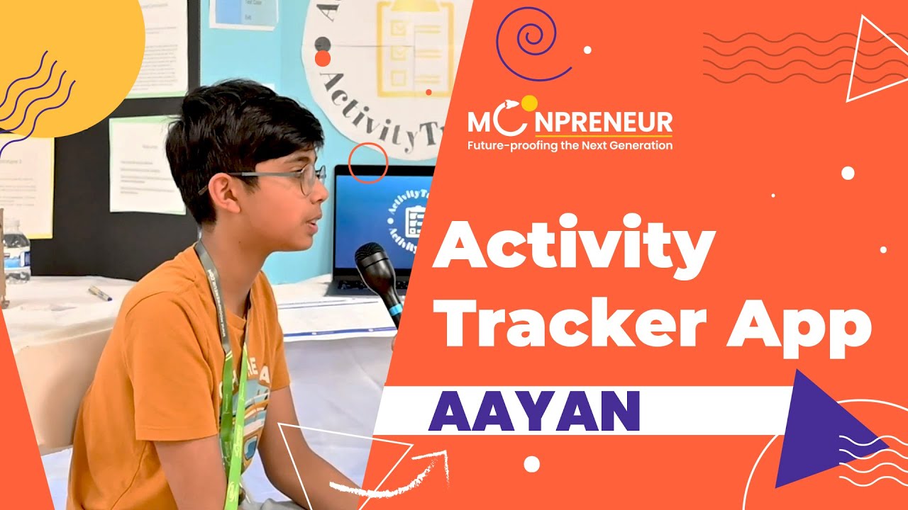 Moonpreneur_hq's tweet card. Aayan's Amazing Activity Tracker App | 11-Year-Old Developer's Python...