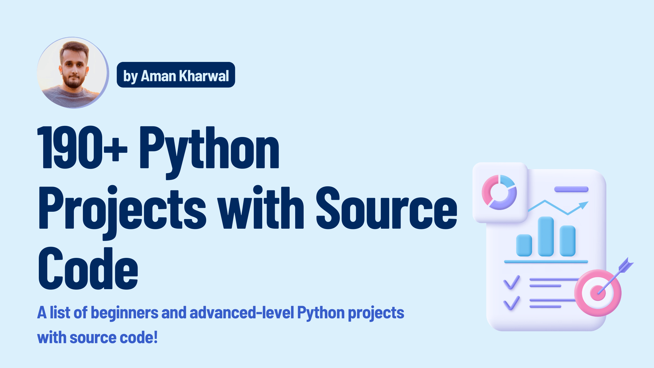 mehmetsongur_'s tweet card. In this article, I will introduce you to 100+ amazing Python projects with source code solved and explained for free. Python Projects with Source Code.