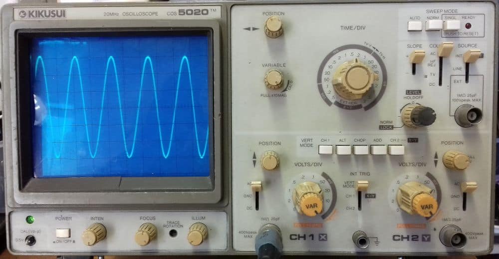 circuitbasics's tweet card. Learn the basics about oscilloscopes, how to use them, and how to calculate the amplitude and frequency of an analog signal.