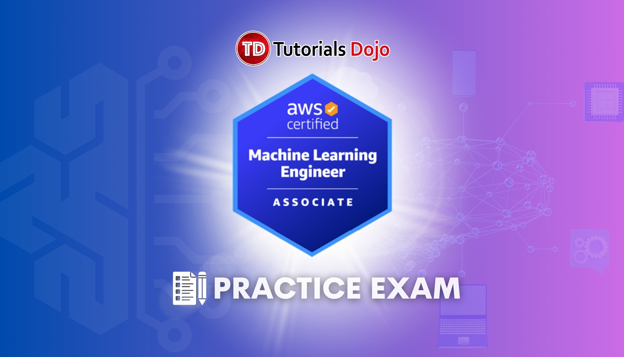tutorialsdojo's tweet card. AWS Certified Machine Learning Engineer Associate MLA-C01 Practice Exam 2025 Practice Test Questions in TIMED mode, REVIEW mode, SECTION-BASED mode, and RANDOMIZED TEST with Complete Explanations,...