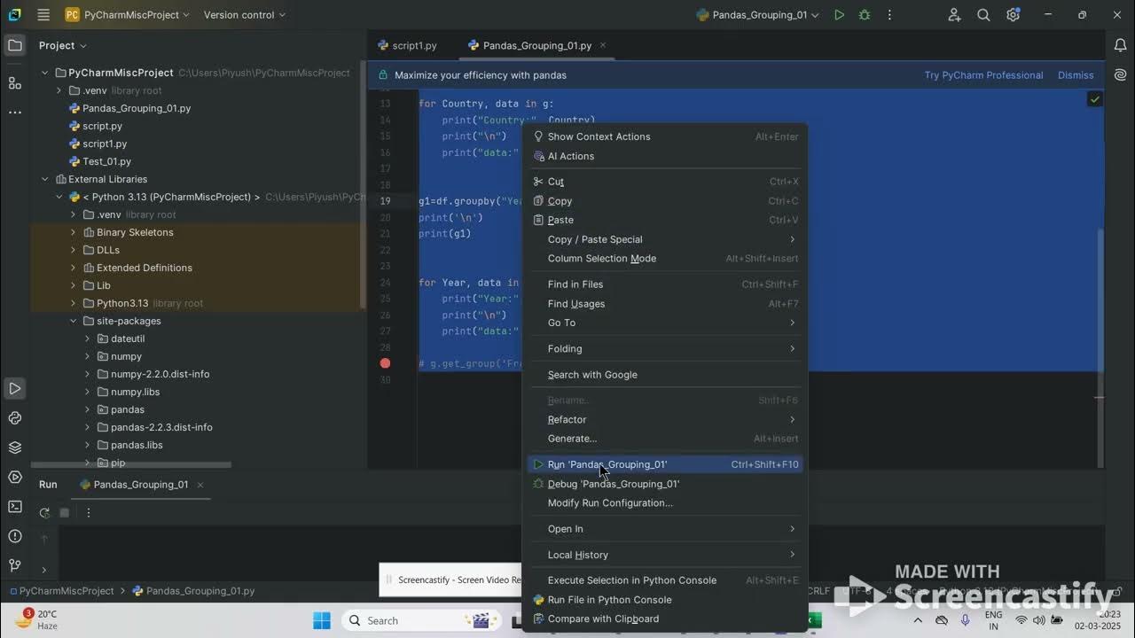 SportNEcomWhiz's tweet card. #Programming Zone Part 10 | Python Pandas Fundamentals III | Grouping...