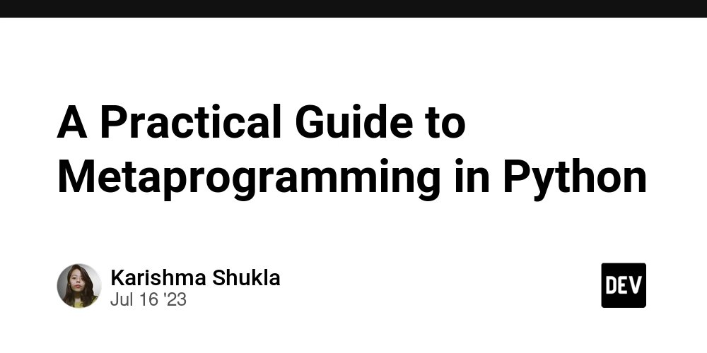 pycoders's tweet card. What is metaprogramming? Metaprogramming is a programming technique where a program can...