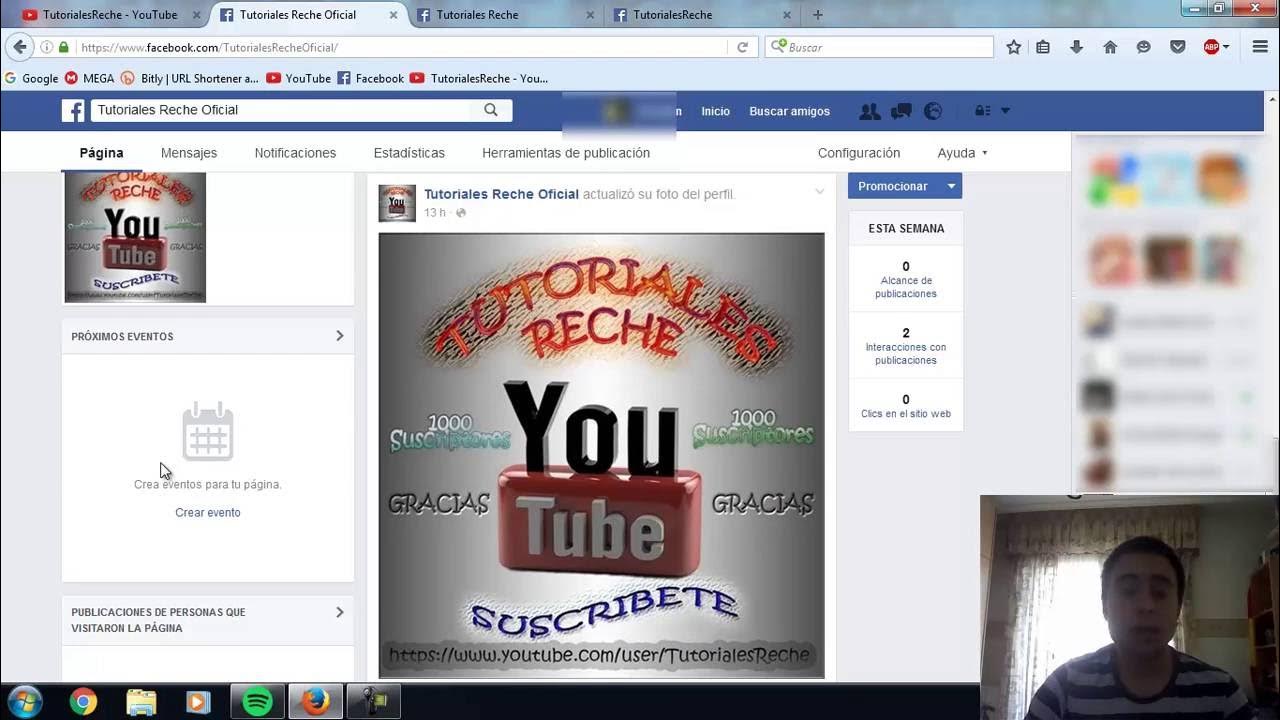 TutorialesReche's tweet card. Nuevos avisos, Nueva pagina de Facebook y otros avisos.