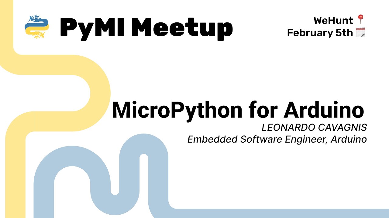 PythonMilano's tweet card. 🤖 MicroPython for Arduino