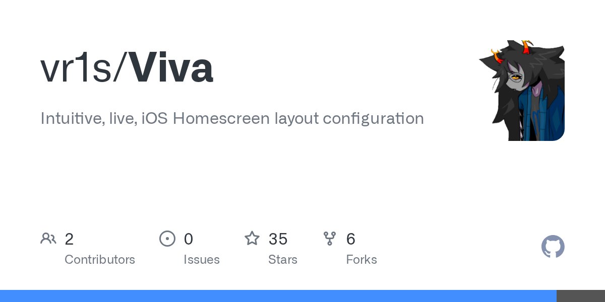 oss_objc's tweet card. Intuitive, live, iOS Homescreen layout configuration - vr1s/Viva
