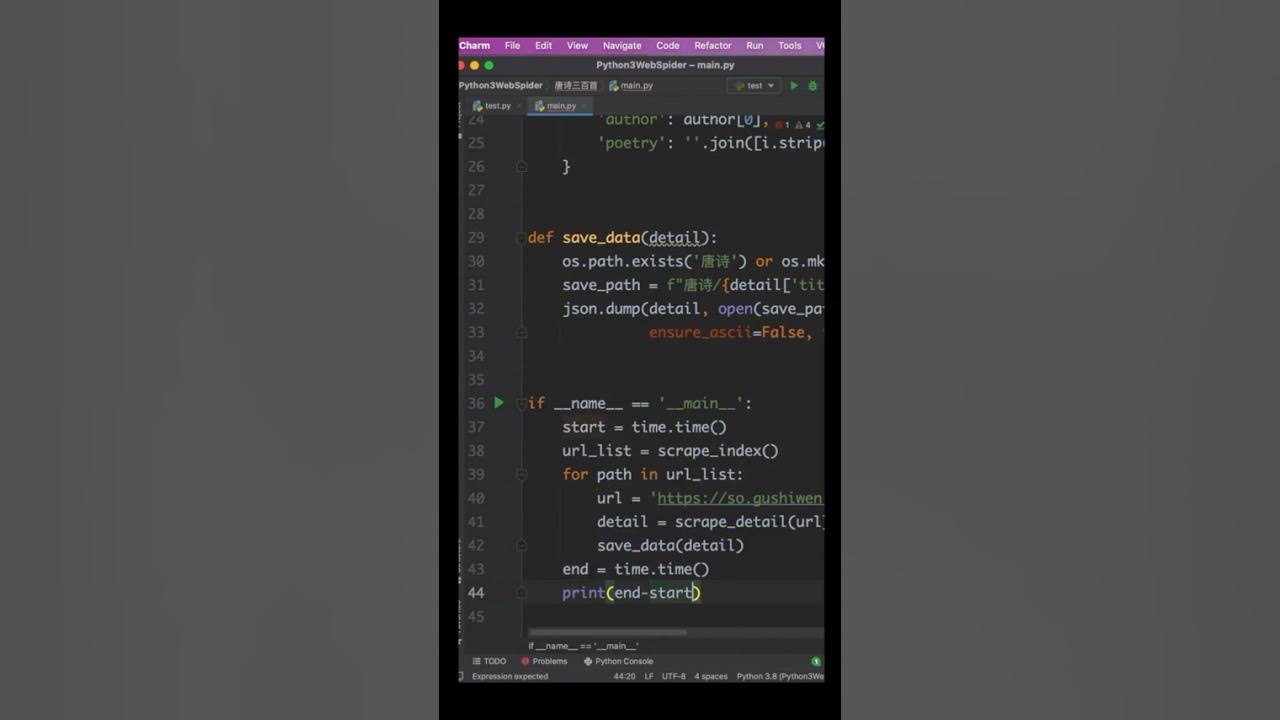 fengchunlongan1's tweet card. [1分钟学python]Python爬完唐诗, 如何报错数据 #python #pythonforbeginners