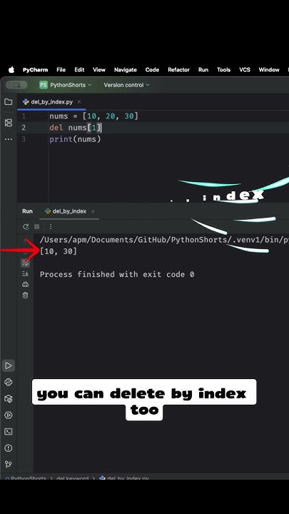ankurpm90's tweet card. Python’s Most Dangerous Keyword: del() 😱🔥#learnwithapm #python...