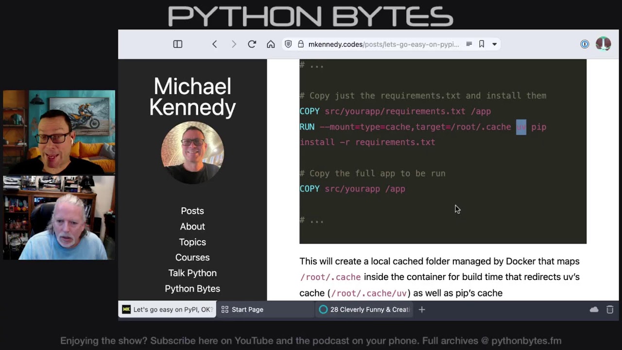 pythonbytes's tweet card. News and announcements from the Python community for the week of Oct 7th, 2024