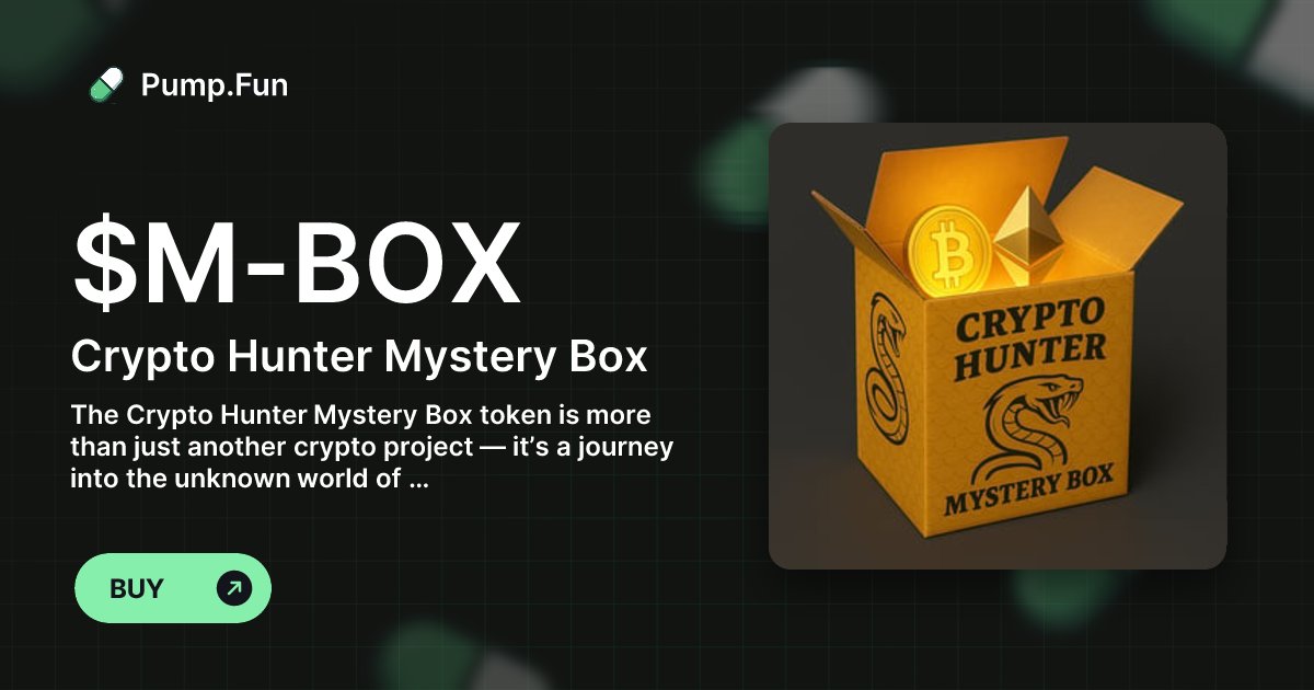 PythonC11137's tweet card. The Crypto Hunter Mystery Box token is more than just another crypto project — it’s a journey into the unknown world of lost and forgotten wallets. How it works: Weekly Mystery Reward Every week, one...
