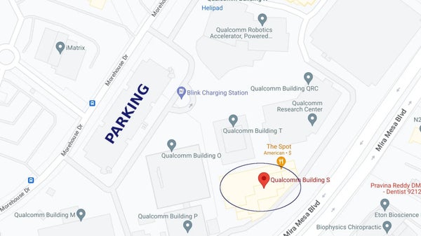 SanDiegoPython's tweet card. We will be at Qualcomm Building S. The event will also be live-streamed to our [YouTube channel](https://www.youtube.com/@sandiegopython). **GETTING INTO THE VENUE** Qualc