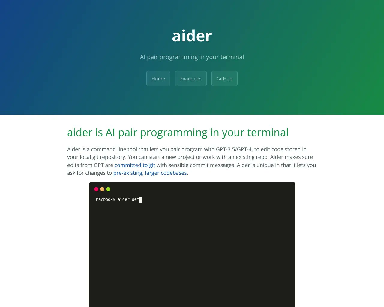 monkeyaitools's tweet card. Uncover everything about Aider Chat in our 2024 guide. From pricing to in-depth reviews and unique capabilities, Monkey AI Tools provides all the details you need. Make an informed decision about...