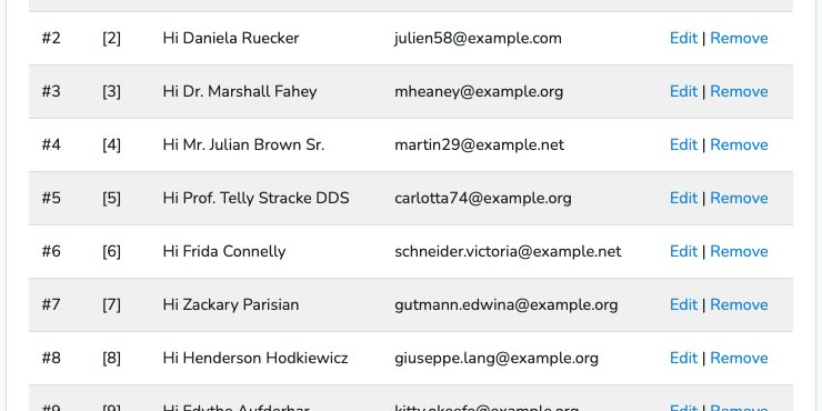 startutorial's tweet card. Laravel Simple Datatable enhances the accessibility of data in HTML...