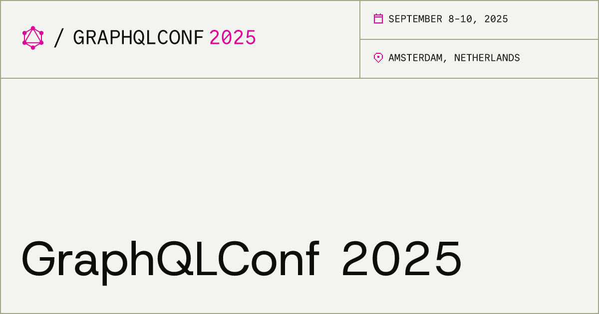 GraphQL's tweet card. Join the official GraphQL Conference by the GraphQL Foundation in Amsterdam, Netherlands, from September 8-10, 2025. Discover the future of GraphQL with leading experts, workshops, and networking...