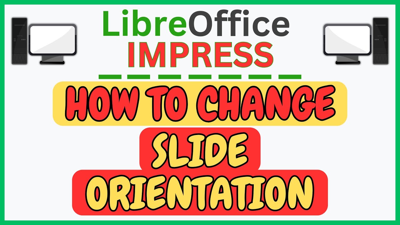 CraigJohnson20's tweet card. How to Change the Slide Orientation in LibreOffice Impress | Step-b...