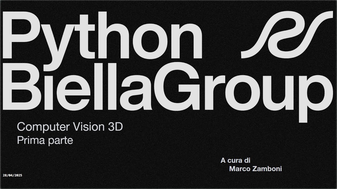 PythonBiella's tweet card. Computer Vision 3D - prima parte