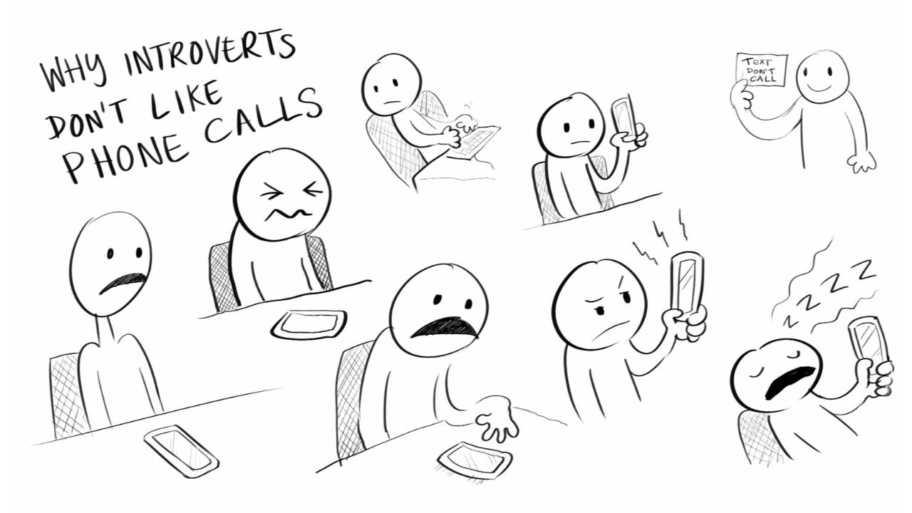 IntrovertProbss's tweet card. Why Introverts HATE Phone Calls | 5 Quick Tips to Help Manage Them