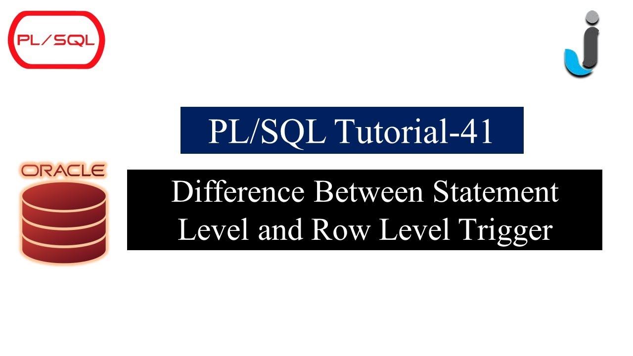 javainhand's tweet card. Oracle PLSQL Tutorial 41- Difference Between Statement Level and Row...