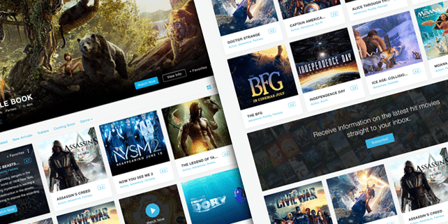 design_hooks's tweet card. MovieRise is a sharp, colorful and modern PSD templates for movie landing pages. Inspired by IMDB and Netflix, the authors created a set of beautiful templates with plenty of great […]