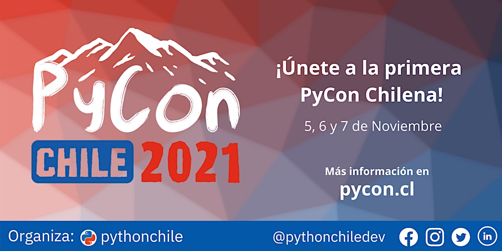 pythonchiledev's tweet card. ¡Únete a la primera PyCon Chilena!