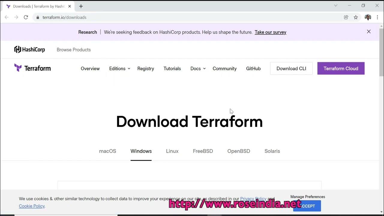 RoseIndiaNet's tweet card. How to Install Terraform in windows 10?
