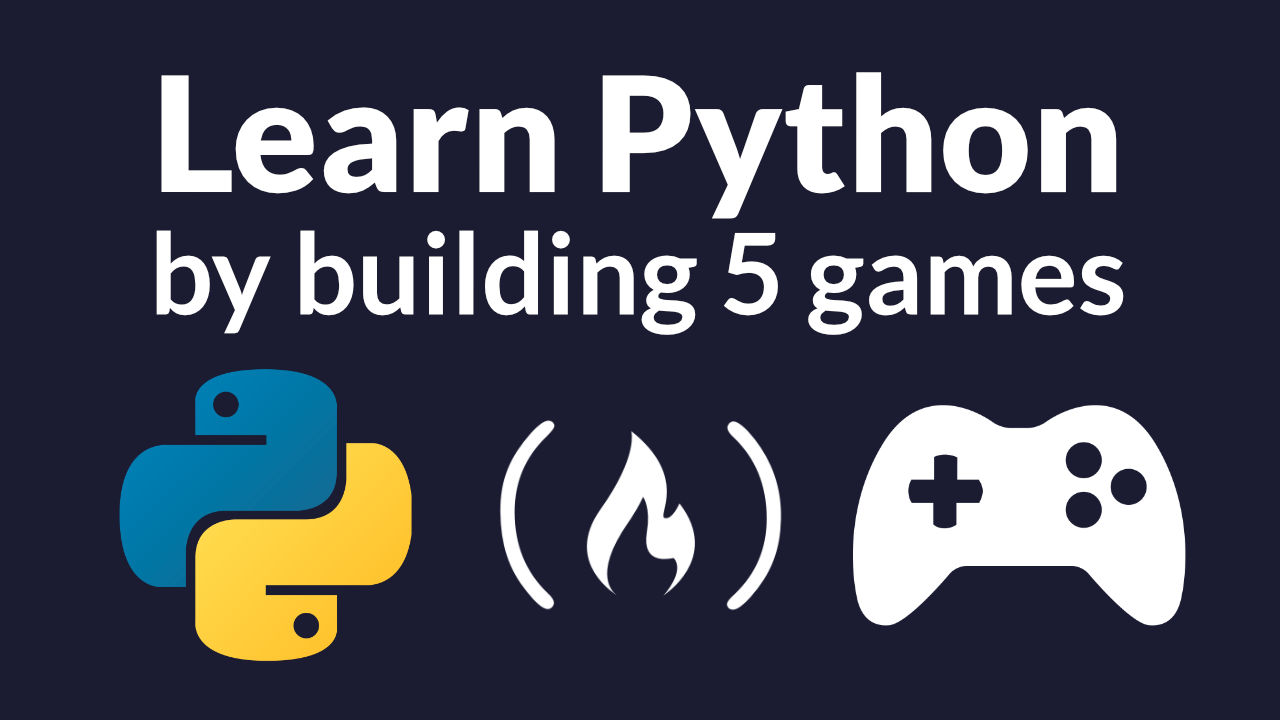 freeCodeCamp's tweet card. Many people learn programming languages best through building projects. If you want to learn Python by coding five games, check out the 7-hour video course we just released on the freeCodeCamp.org...