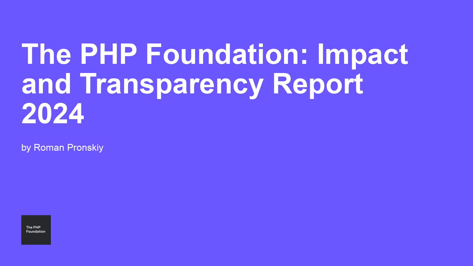 sulu's tweet card. The PHP Foundation — Supporting, Advancing, and Developing the PHP Language