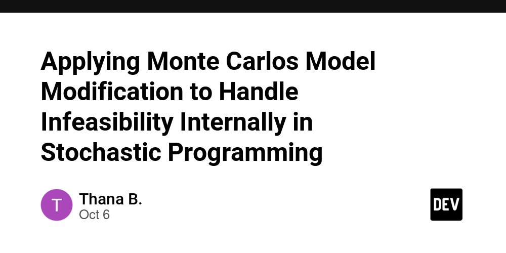 prod42net's tweet card. Introduction When dealing with stochastic programming and Monte Carlo simulation-based scenario...