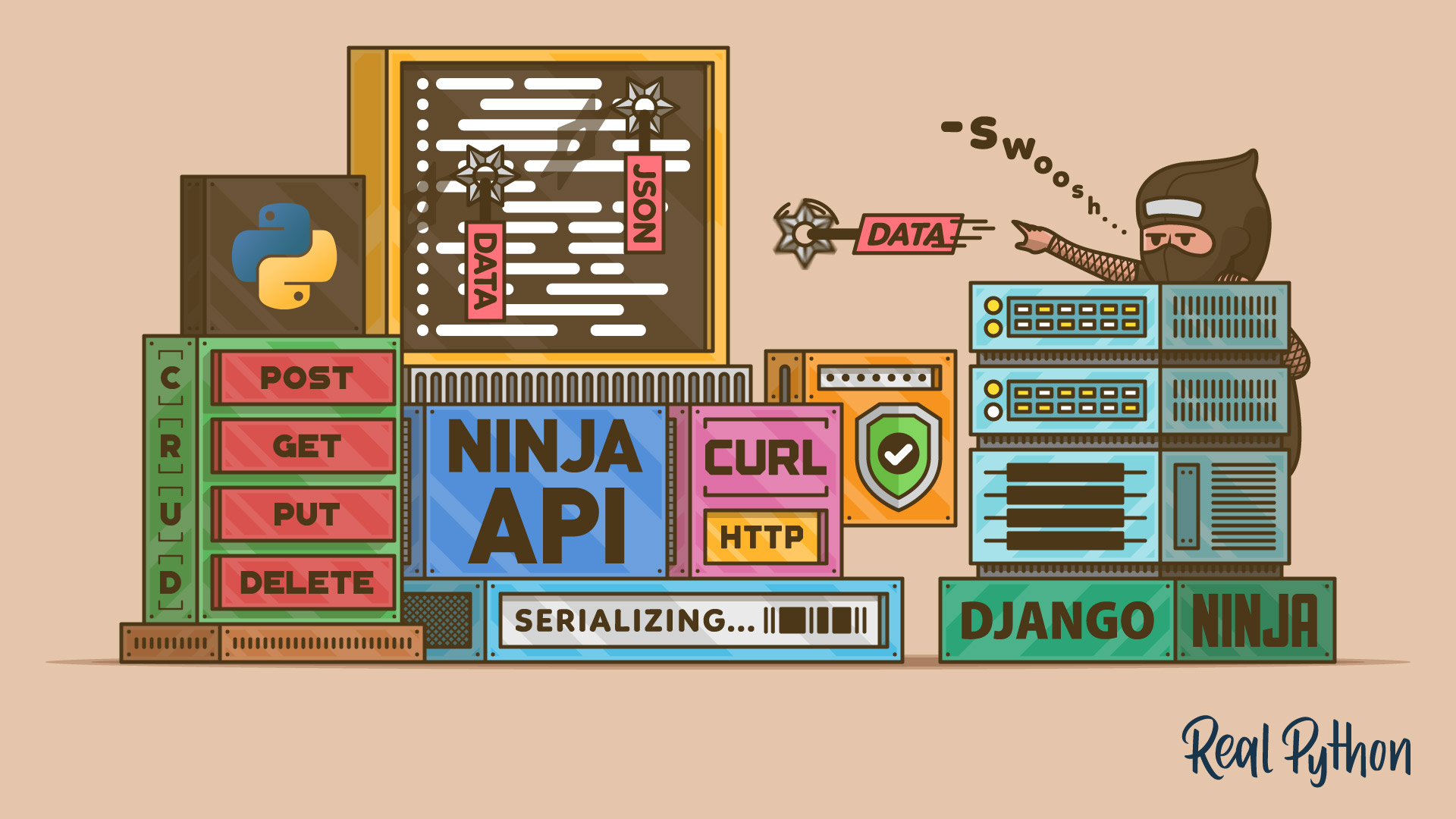 realpython's tweet card. In this video course, you'll learn how to use Django Ninja, a FastAPI-inspired tool for turning Django views in REST API endpoints. With Ninja, you can quickly build API endpoints.