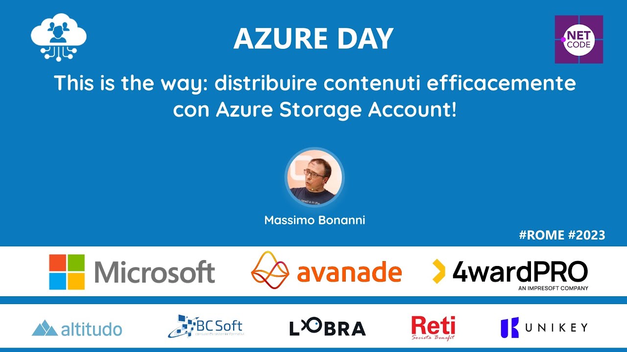 DotNetCodeIT's tweet card. This is the way: distribuire contenuti efficacemente con Azure...