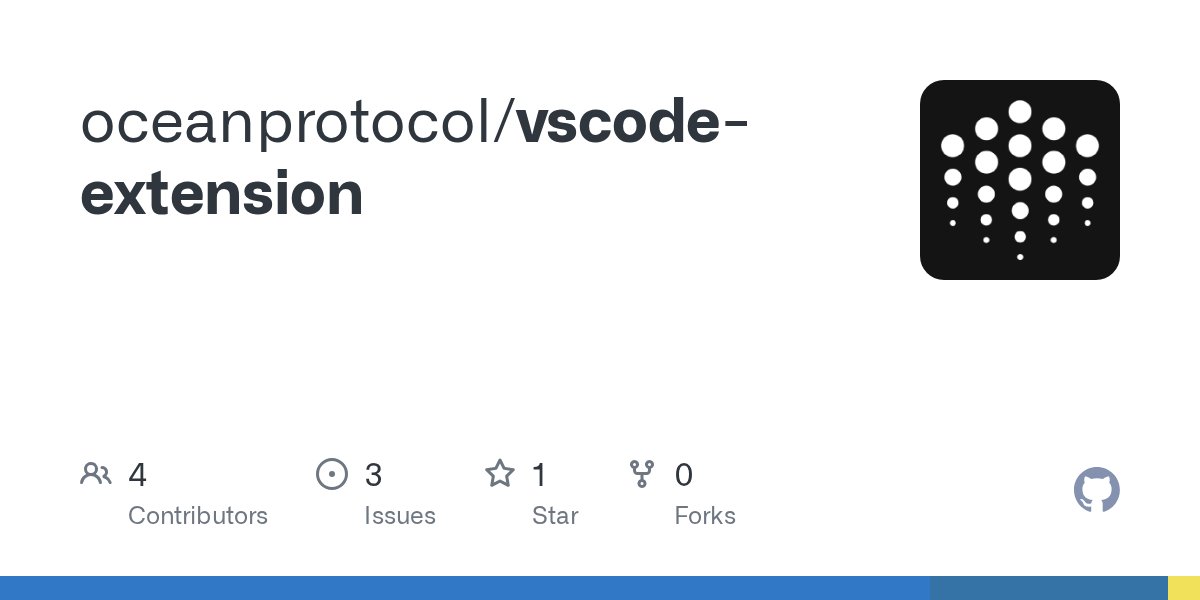 oceanprotocol's tweet card. Contribute to oceanprotocol/vscode-extension development by creating an account on GitHub.