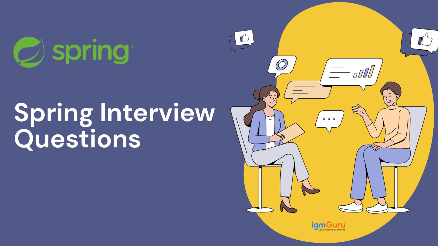 igmguru's tweet card. Prepare for your next tech interview with these top Spring interview questions and answers covering core concepts, annotations, dependency injection, and more.
