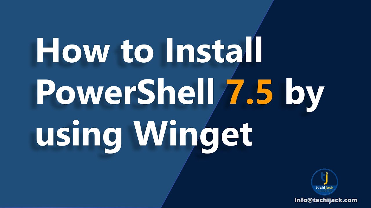 jack_techi's tweet card. How to Upgrade PowerShell to 7.5 | Current Latest PowerShell Version
