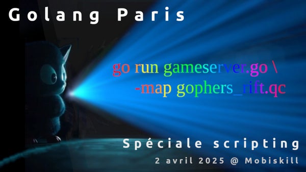 GolangParis's tweet card. Hello gophers, gopherettes, on vous propose de mettre votre compilateur au repos pour réouvrir les yeux sur le monde du script. Avez-vous déja eu besoin de permettre à vos
