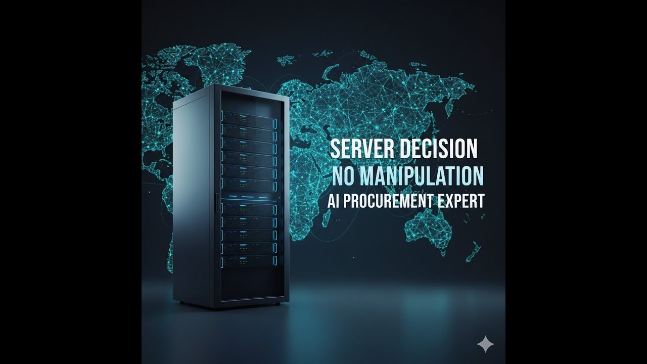 DAO_MANAGER's tweet card. Server Procurement Without Manipulation | GTC AI Procurement Expert