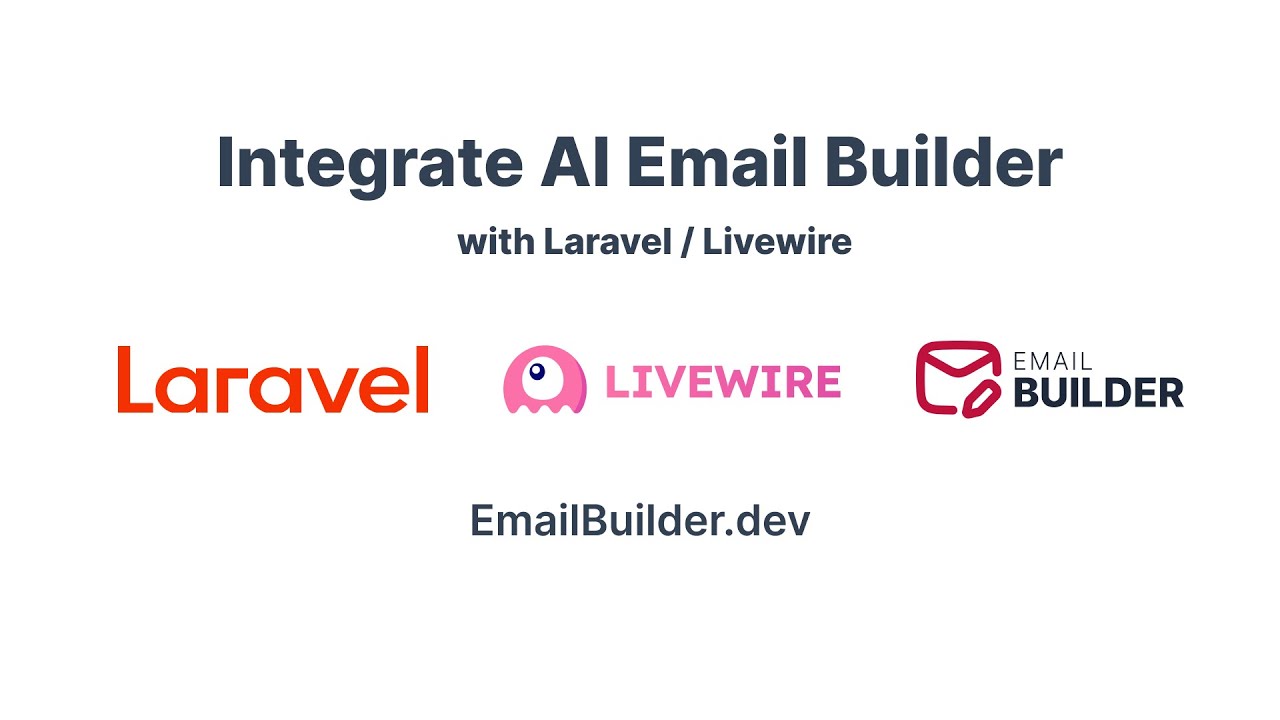 _gchauhan's tweet card. Install AI Email Builder with Laravel Livewire 🚀