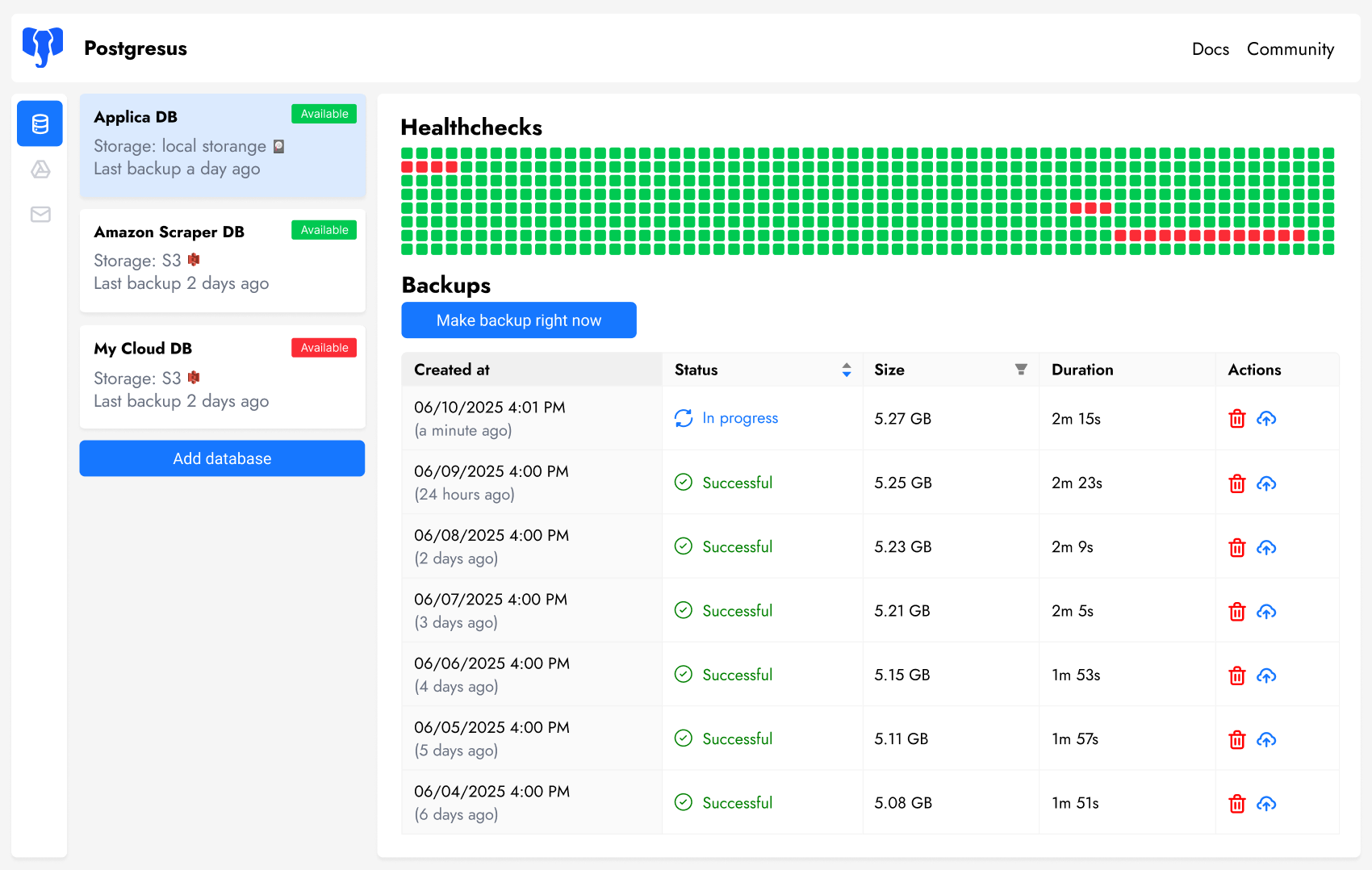 aitoolsonline's tweet card. Postgresus: open-source PostgreSQL backup tool with flexible storage, notifications, and team management.