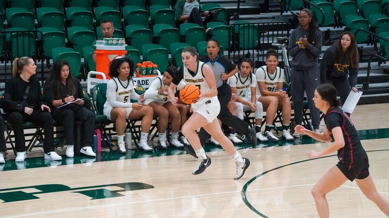 cppbroncos's tweet card. Cal Poly Pomona women's basketball earned a 53-40 road victory over UC Merced on Friday evening at Greg and Cathie Hostetler Court, marking the first-ever meeting between the two programs. The...