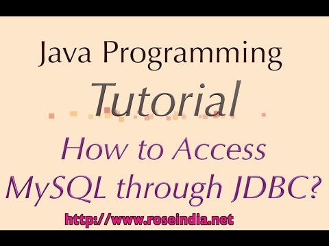 RoseIndiaNet's tweet card. How to Access MySQL through JDBC?