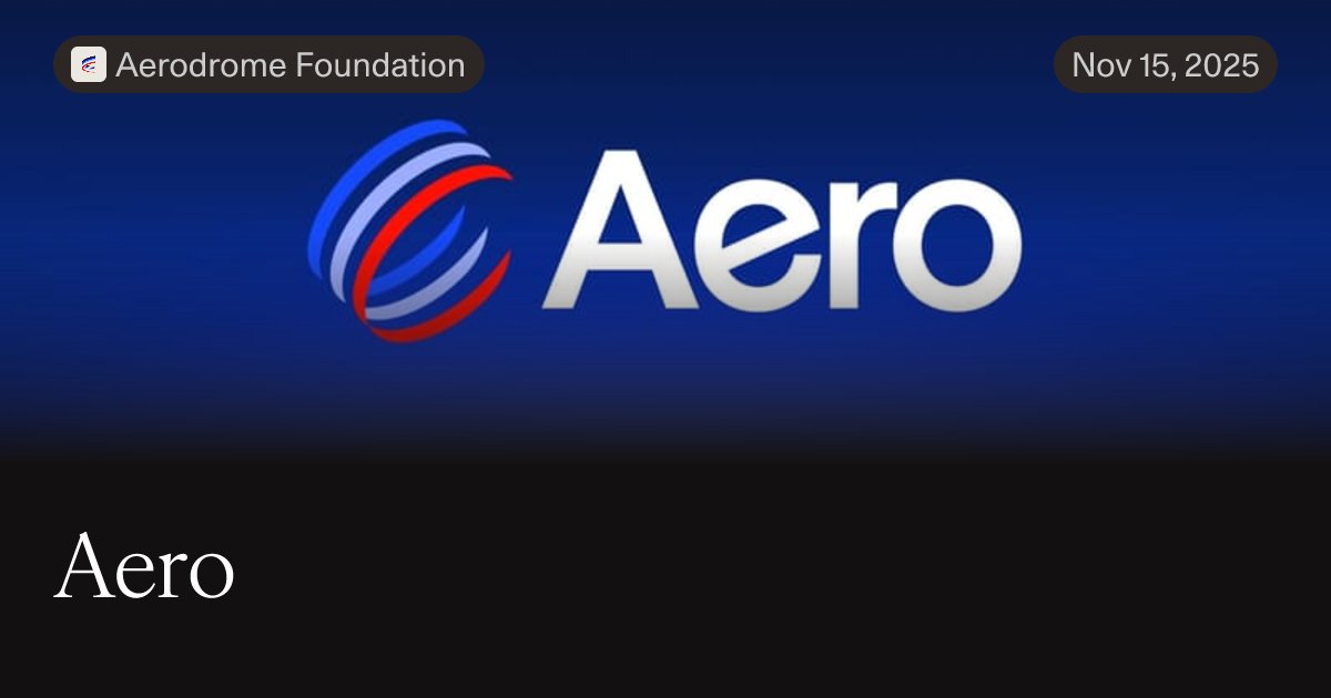 HaswinOc's tweet card. Aero, a unified liquidity hub that will bring the best of Velodrome and Aerodrome together. Built on the MetaDEX03 architecture from Dromos Labs, Aero will consolidate two of the most powerful DEXs...