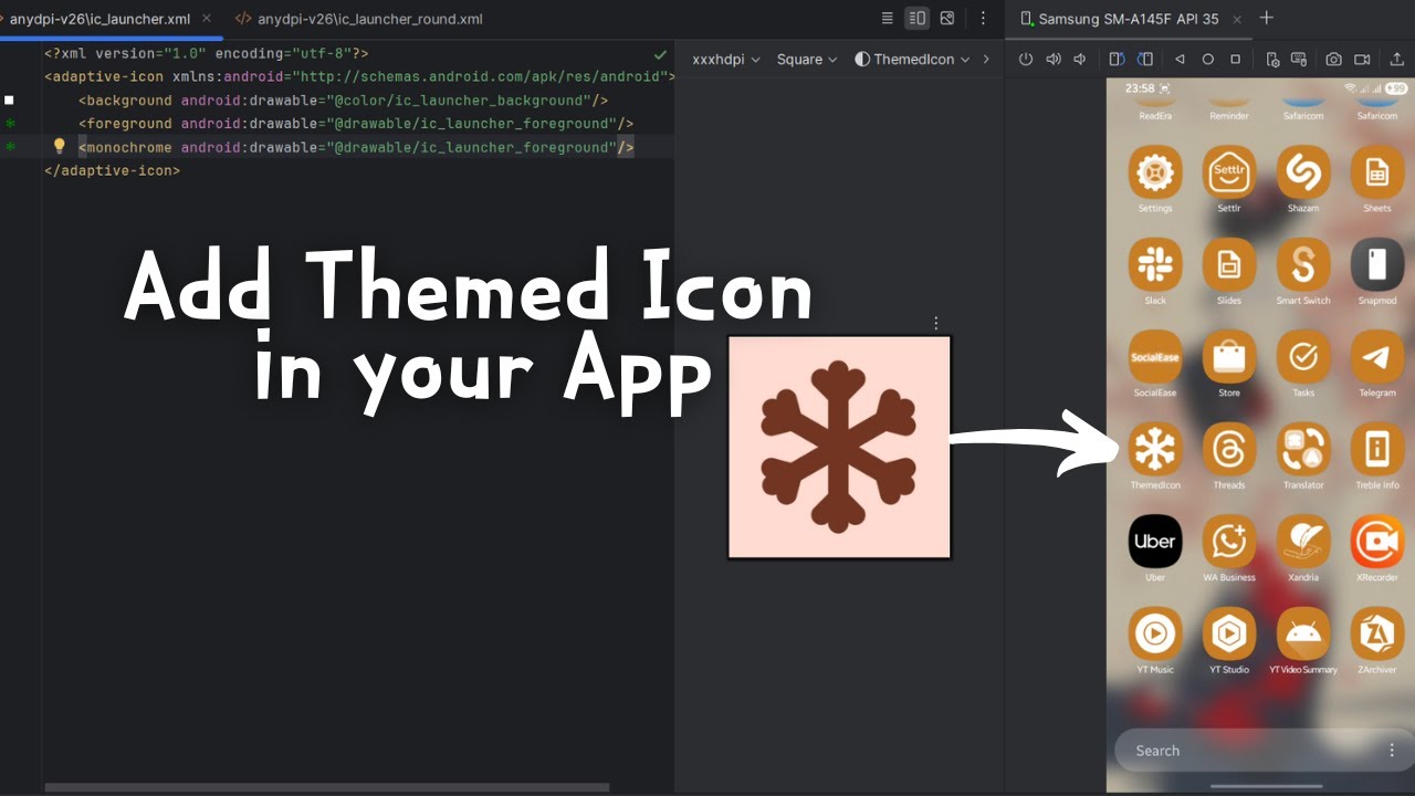 swwakoli's tweet card. Add themed icon in your Android app