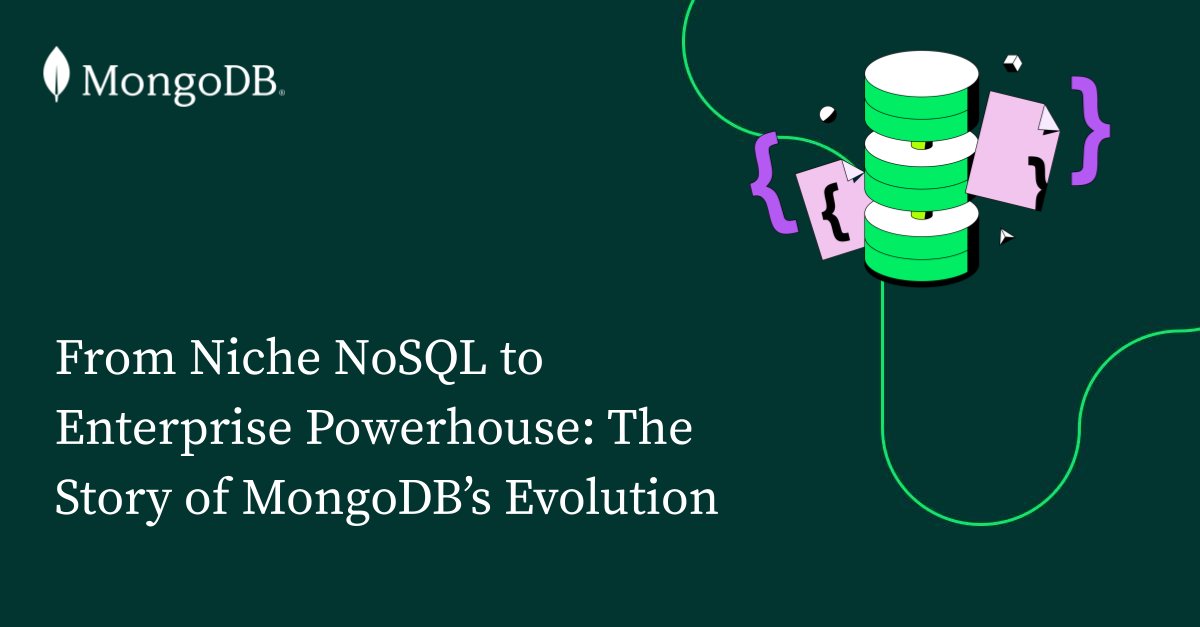 pietrosandonato's tweet card. Discover how MongoDB evolved from a niche NoSQL database to an enterprise powerhouse, now trusted by Fortune 500 companies for mission-critical applications.