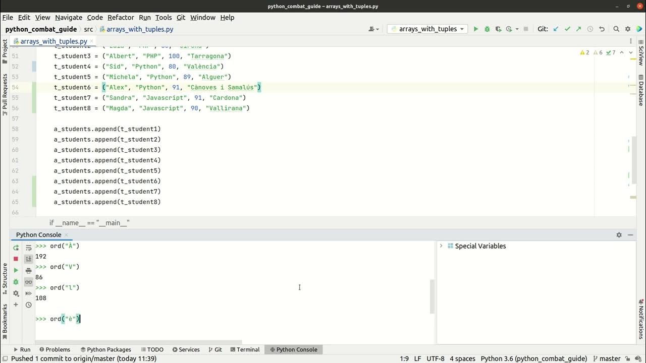carlesmateo_com's tweet card. Python sort Arrays with Tuples and accents