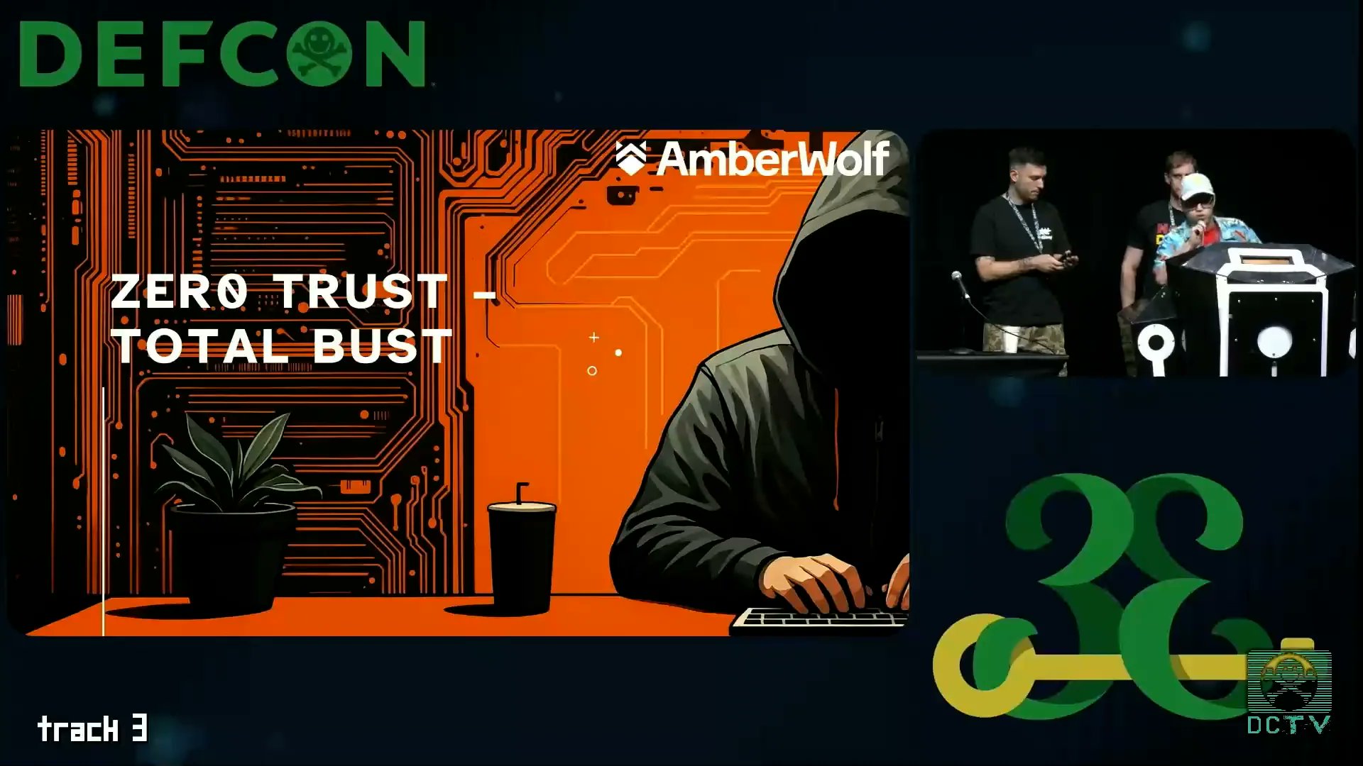 buffaloverflow's tweet card. DEF CON 33 - Zero Trust, Total Bust: Breaking into Thousands of...