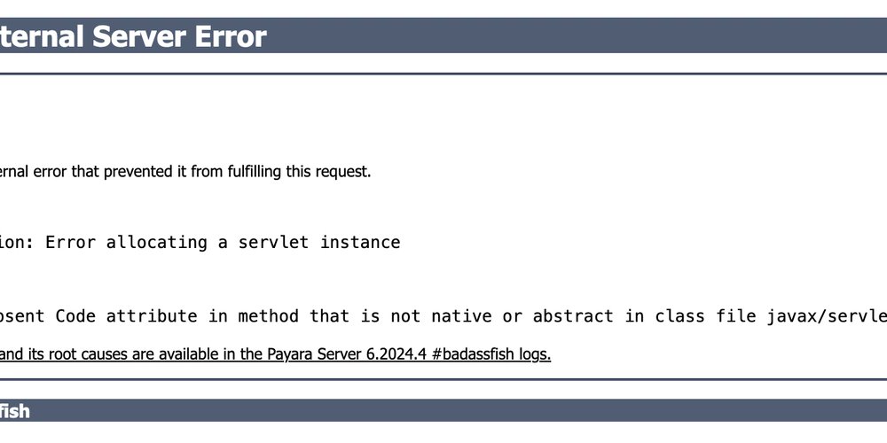prod42net's tweet card. java.lang.ClassFormatError: Absent Code attribute in method that is not native or abstract in class...